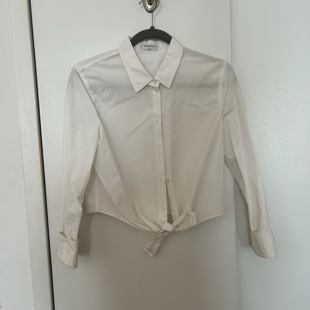 Babaton tailored button down shirt